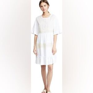 See by Chloe Lace Embroidered T-shirt Dress